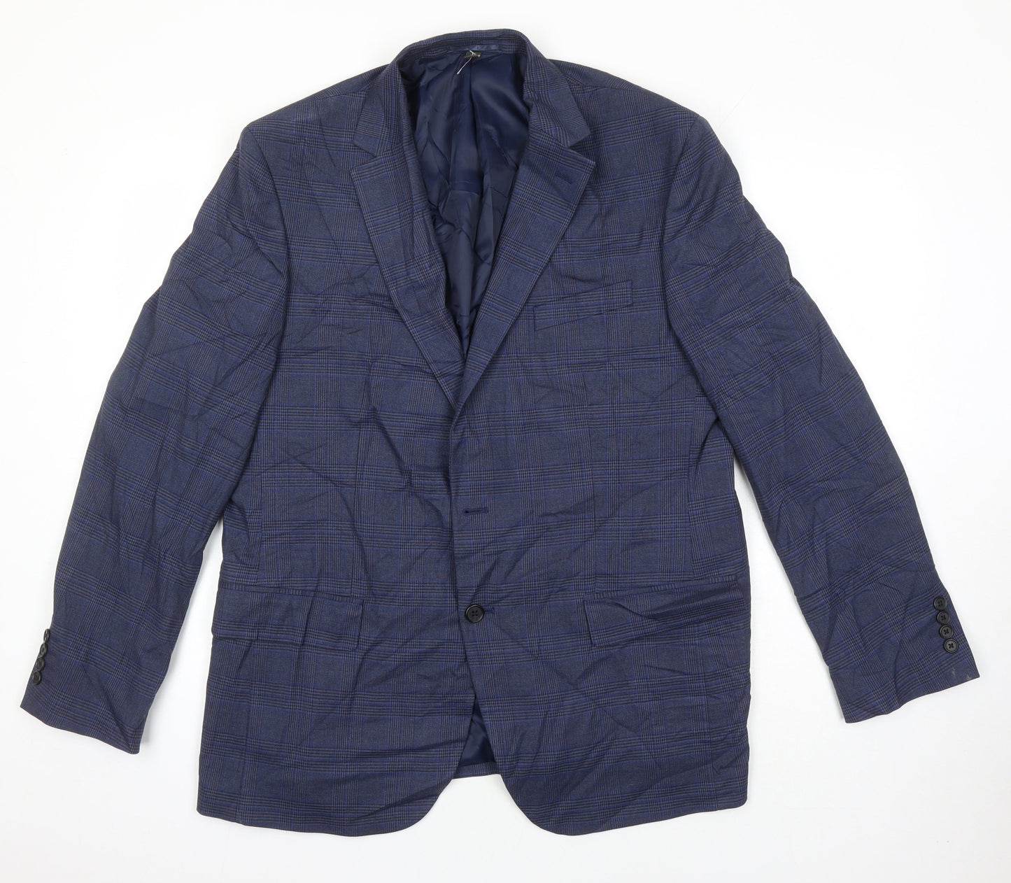 Mens UK Size 44 M&S Regular Blue Suit Jacket