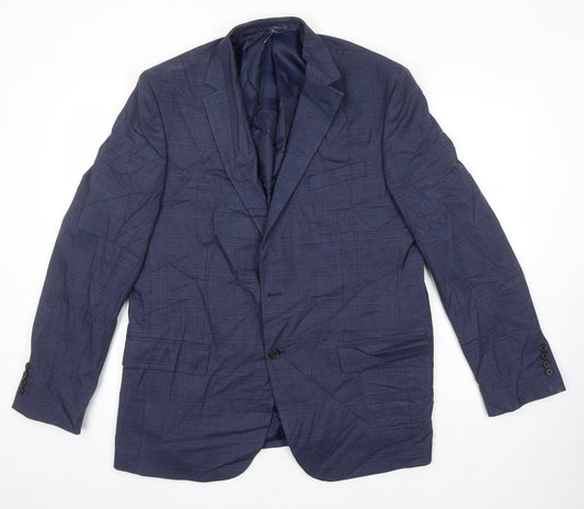 Mens UK Size 44 M&S Regular Blue Suit Jacket