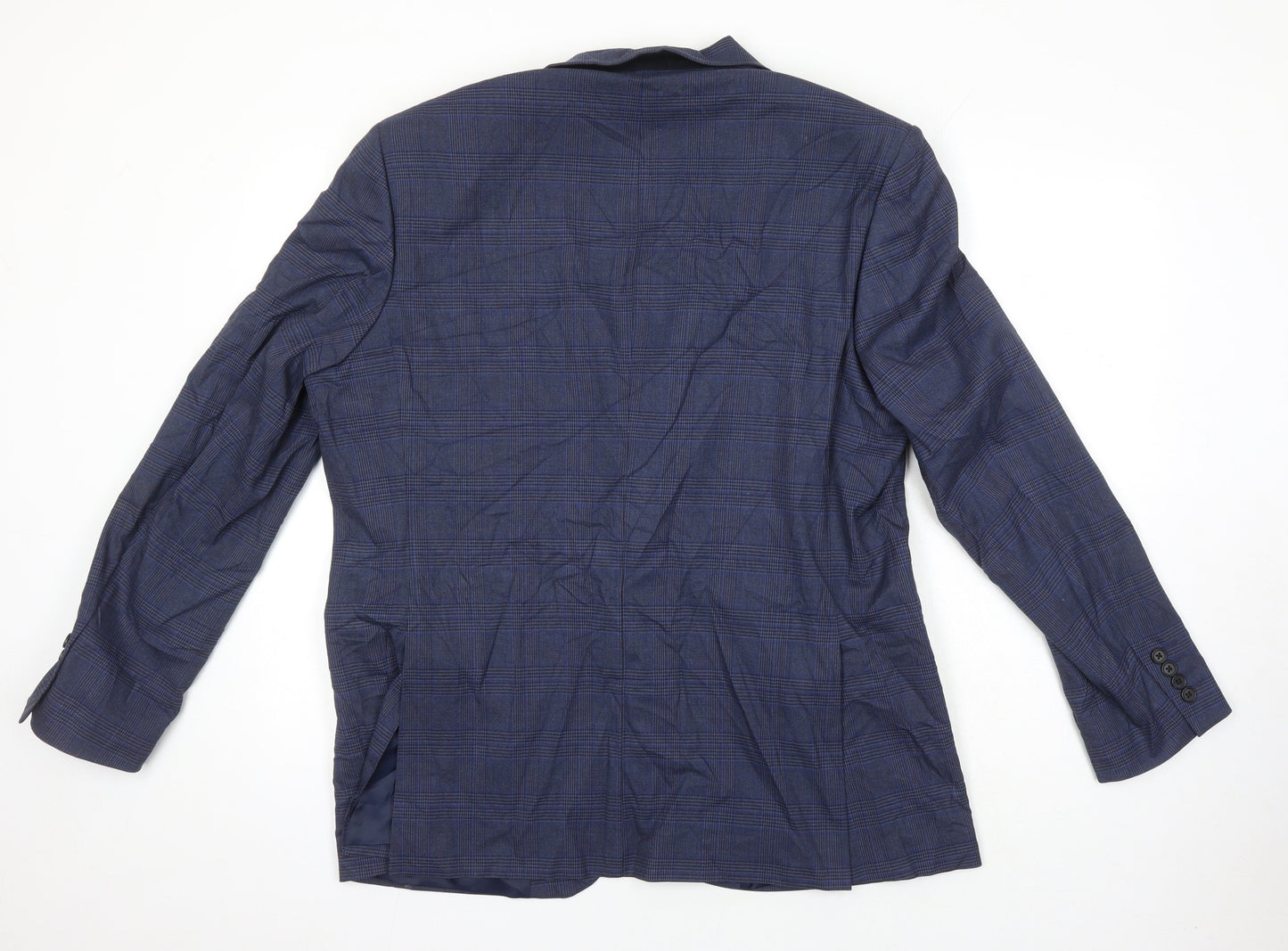 Mens UK Size 44 M&S Regular Blue Suit Jacket