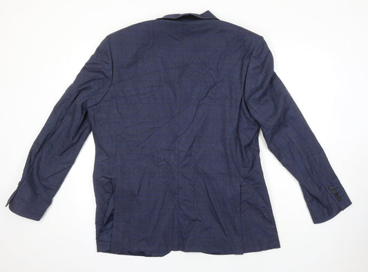 Mens UK Size 44 M&S Regular Blue Suit Jacket