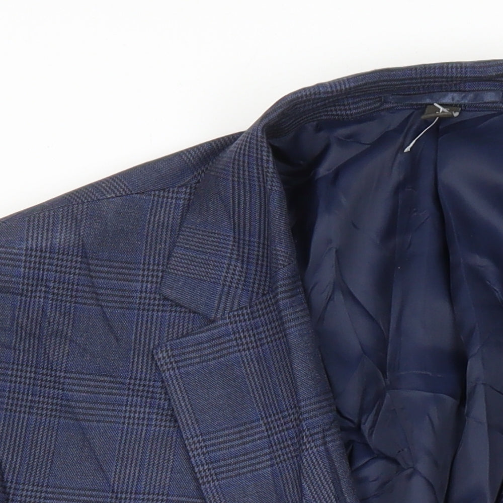 Mens UK Size 44 M&S Regular Blue Suit Jacket