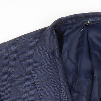 Mens UK Size 44 M&S Regular Blue Suit Jacket