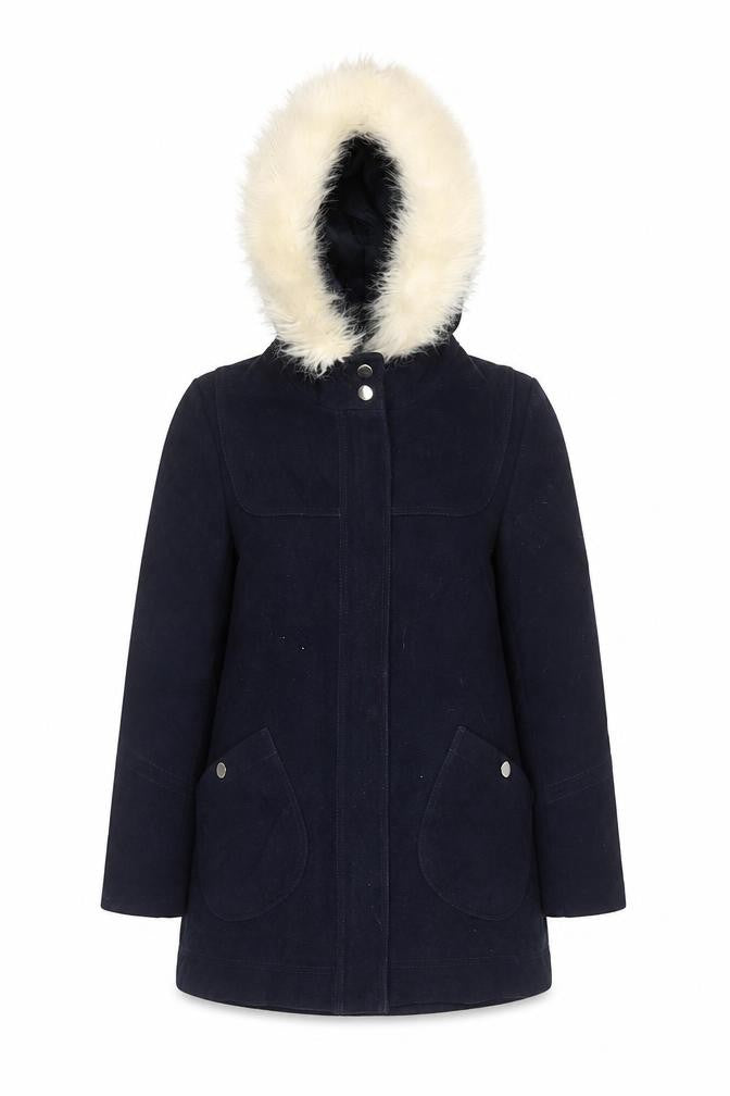 Womens UK Size 10 Topshop Blue Overcoat