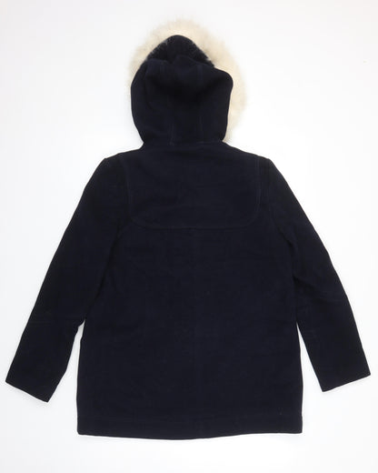 Womens UK Size 10 Topshop Blue Overcoat