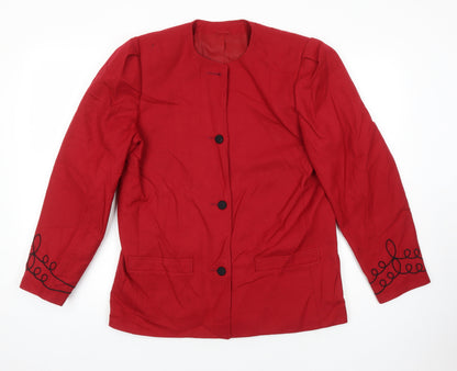 Womens UK Size 14 Dereta Red Jacket