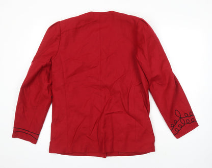 Womens UK Size 14 Dereta Red Jacket