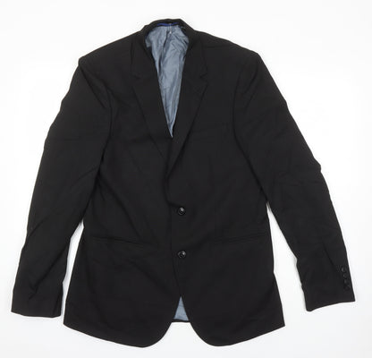 Mens UK Size L Burton Regular Black Suit Jacket