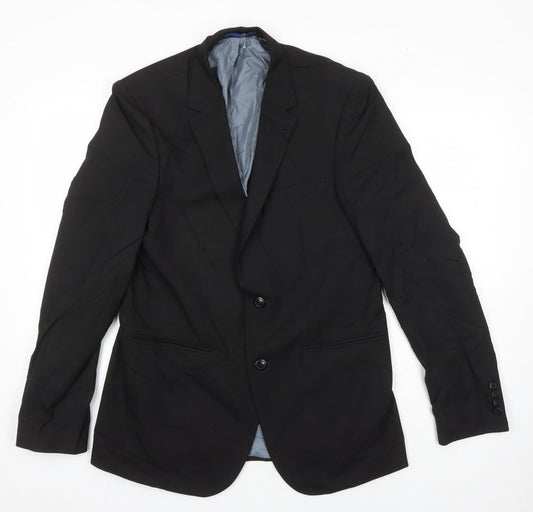 Mens UK Size L Burton Regular Black Suit Jacket