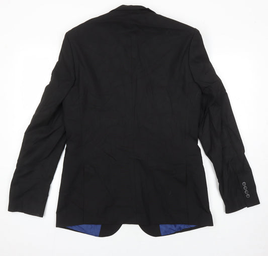 Mens UK Size L Burton Regular Black Suit Jacket