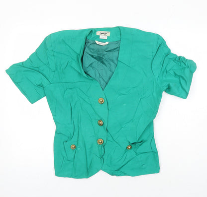 Womens UK Size 12 Paul Costelloe Green Tunic Blouse