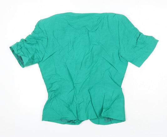 Womens UK Size 12 Paul Costelloe Green Tunic Blouse