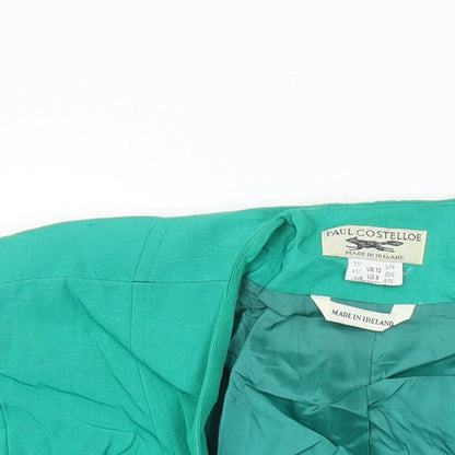 Womens UK Size 12 Paul Costelloe Green Tunic Blouse