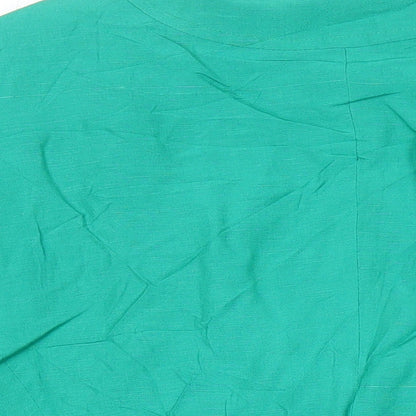 Womens UK Size 12 Paul Costelloe Green Tunic Blouse