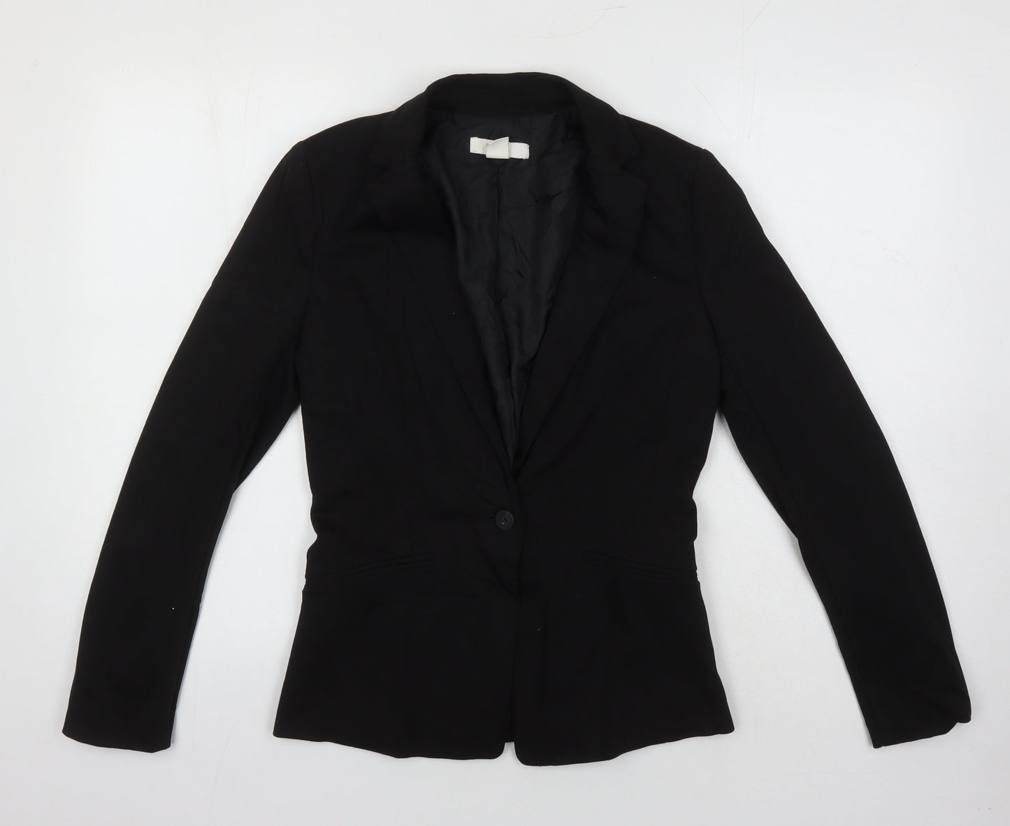 Womens UK Size 8 H&M Black Jacket