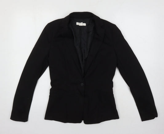 Womens UK Size 8 H&M Black Jacket