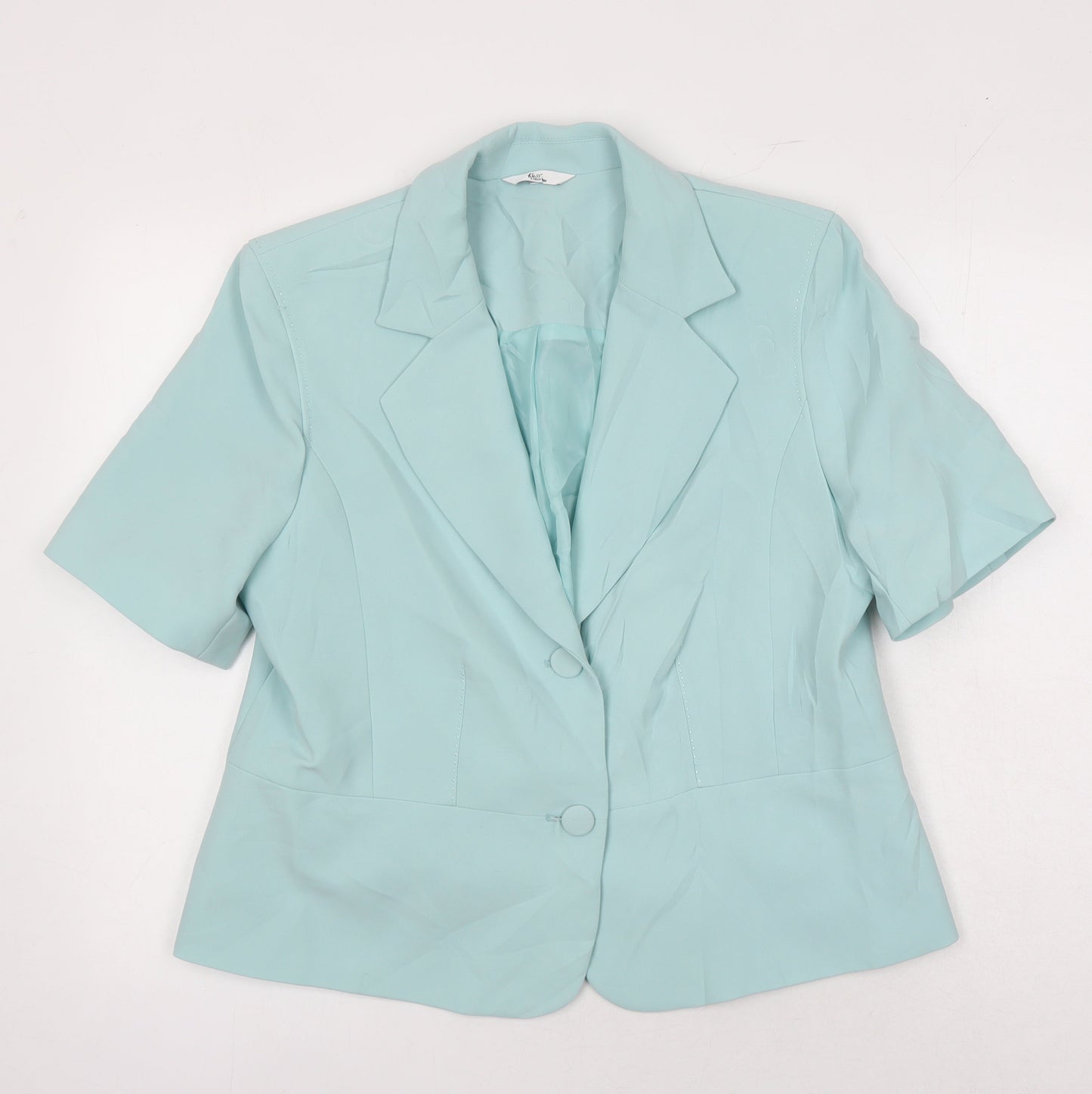 Klass Womens Green Jacket Blazer Size 16