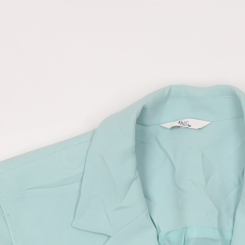 Klass Womens Green Jacket Blazer Size 16