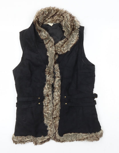 Womens UK Size 12 Cotton Traders Black Gilet