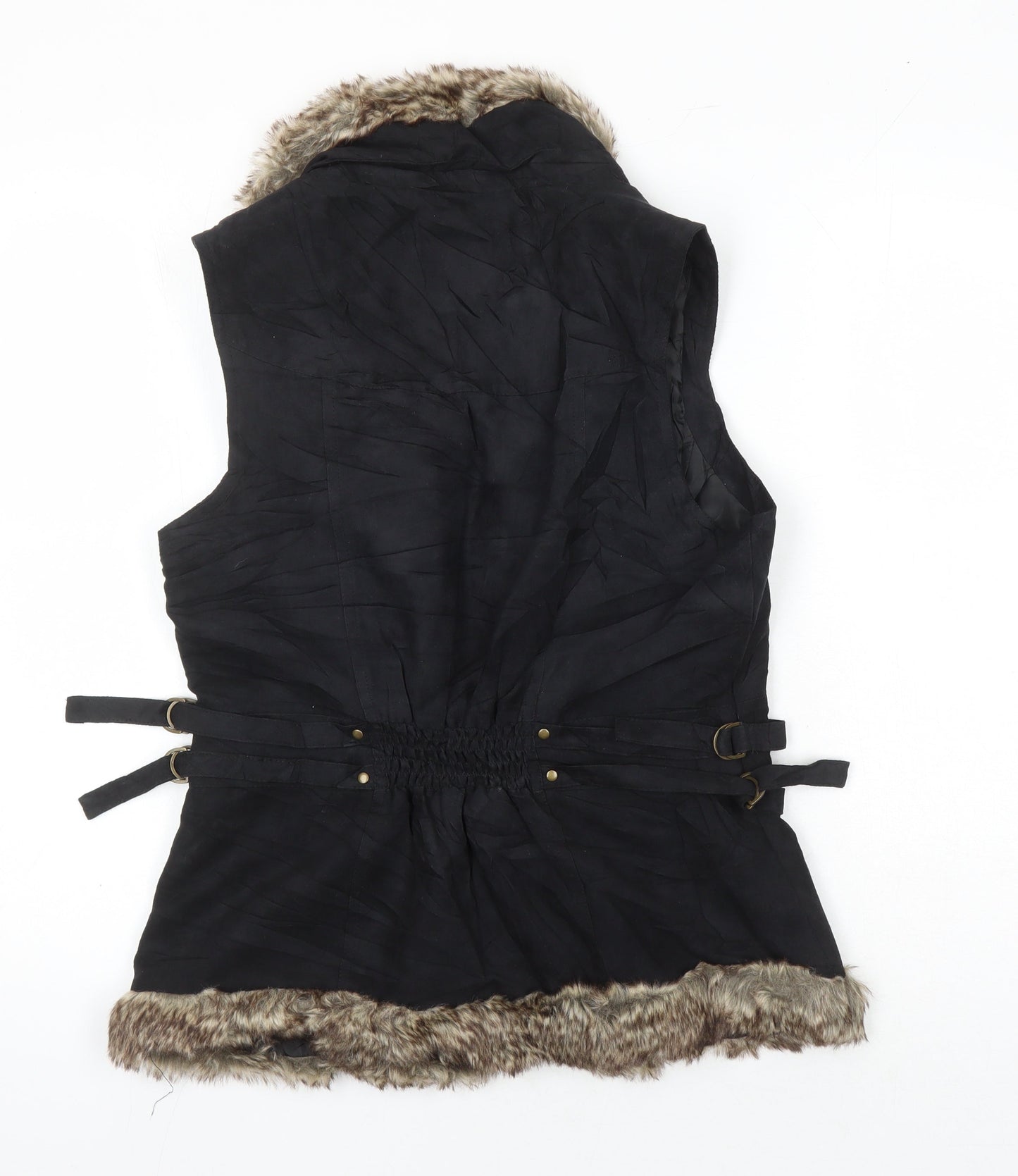 Womens UK Size 12 Cotton Traders Black Gilet