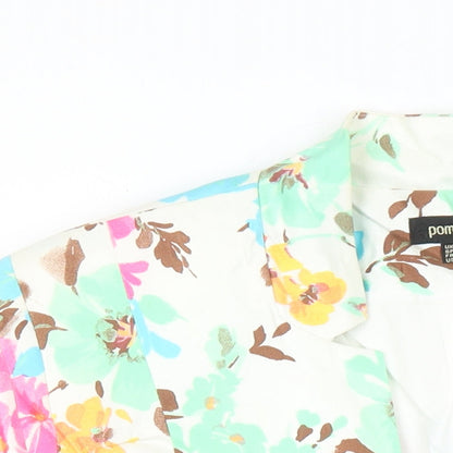 Pomodora Womens Multicoloured Floral Jacket Blazer Size 14