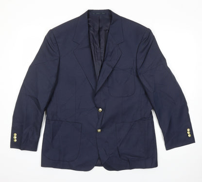 Mens UK Size 40 Chums Regular Blue Suit Jacket