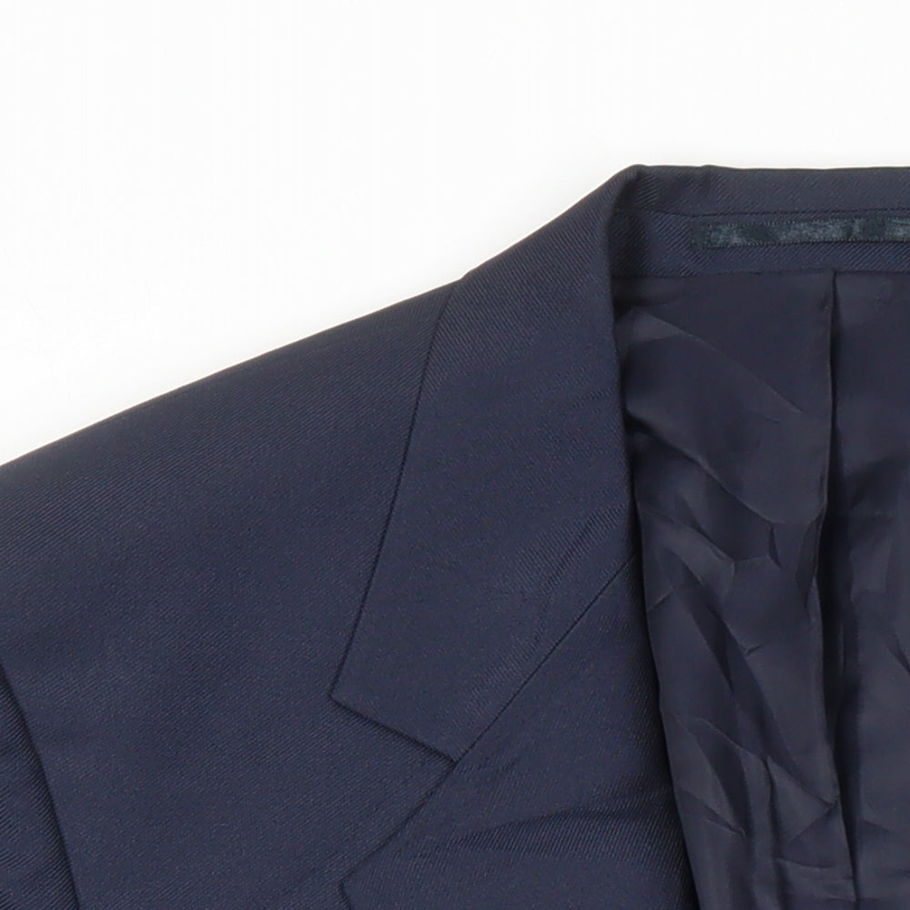 Mens UK Size 40 Chums Regular Blue Suit Jacket
