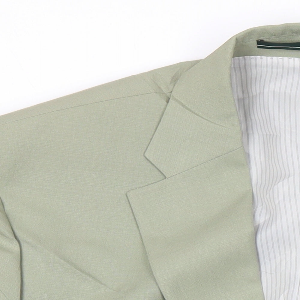 Mens UK Size 40 Greenwoods Regular Green Suit Jacket
