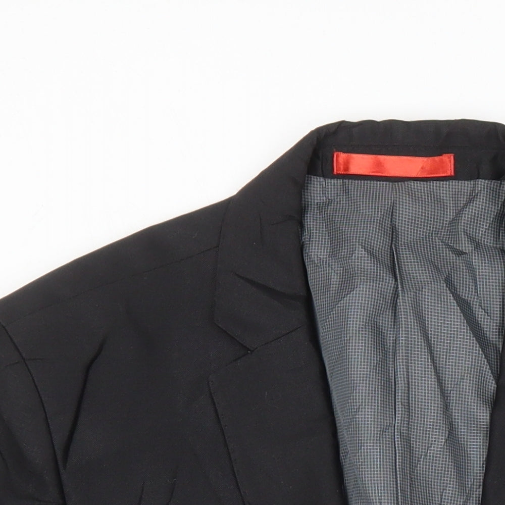 Mens UK Size 38 Ventuno 21 Regular Black Suit Jacket