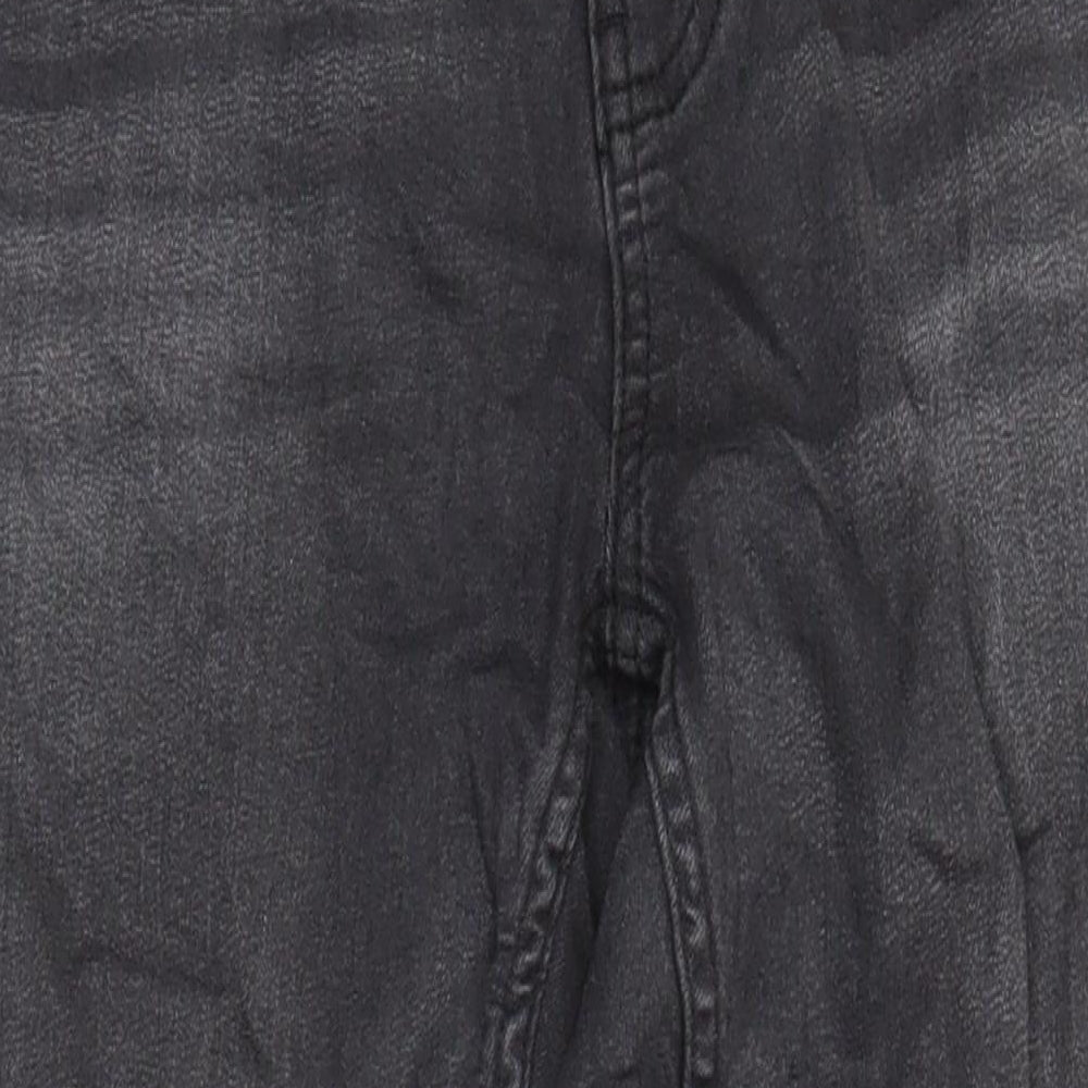 M&S Womens Grey Cotton Skinny Jeans Size 8 L27 in Regular
