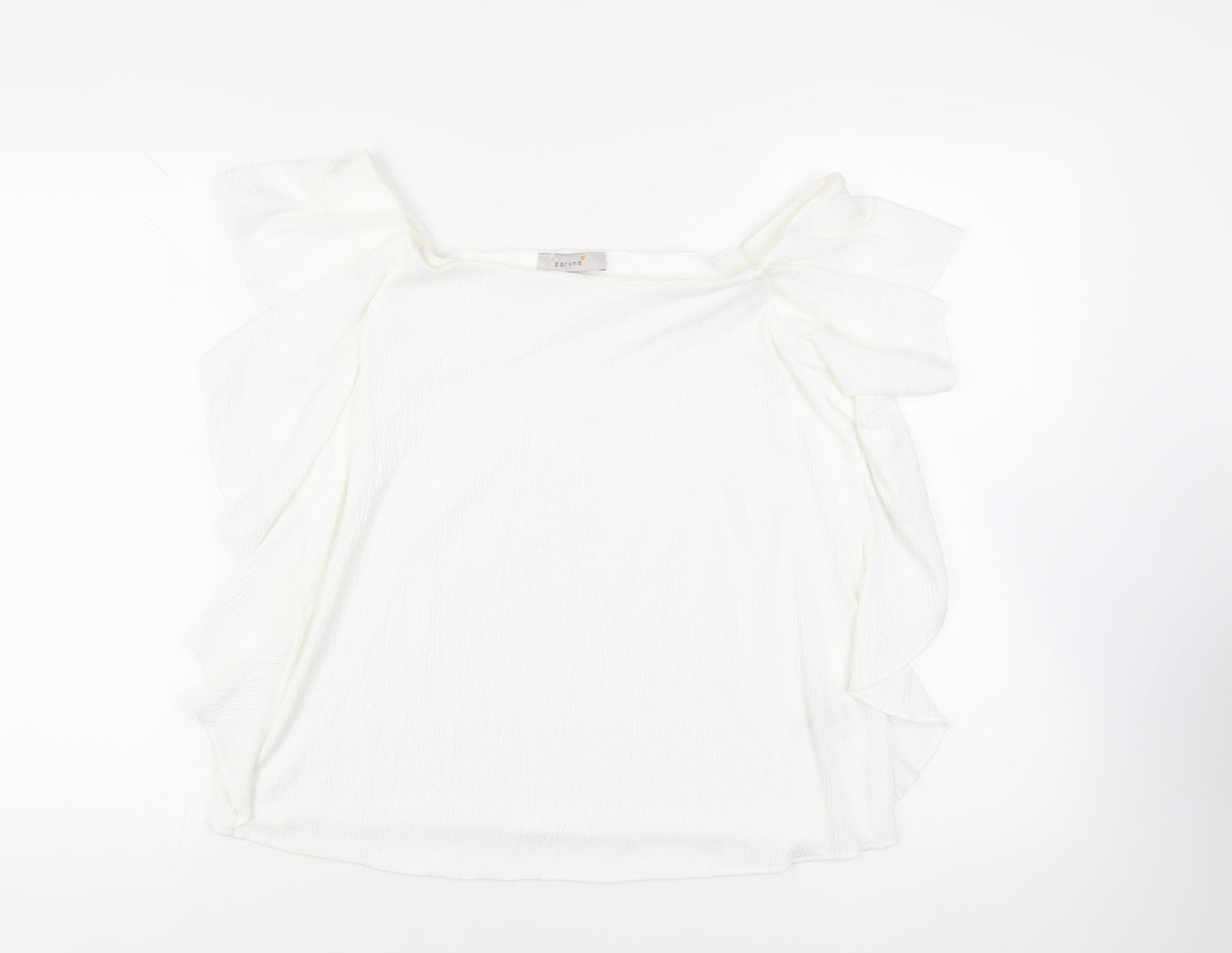 Womens UK Size 14 Per Una White Basic Blouse