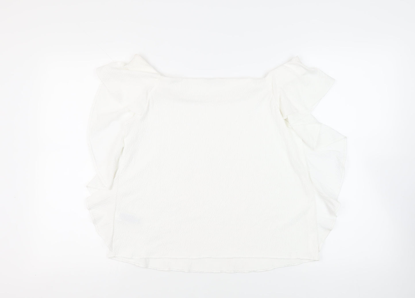 Womens UK Size 14 Per Una White Basic Blouse