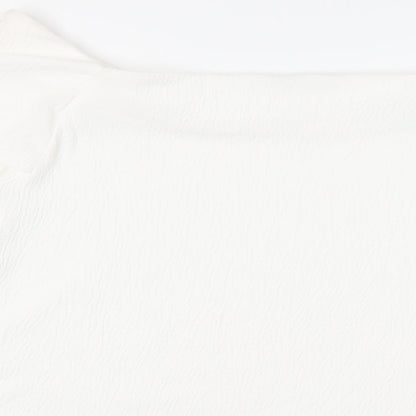 Womens UK Size 14 Per Una White Basic Blouse