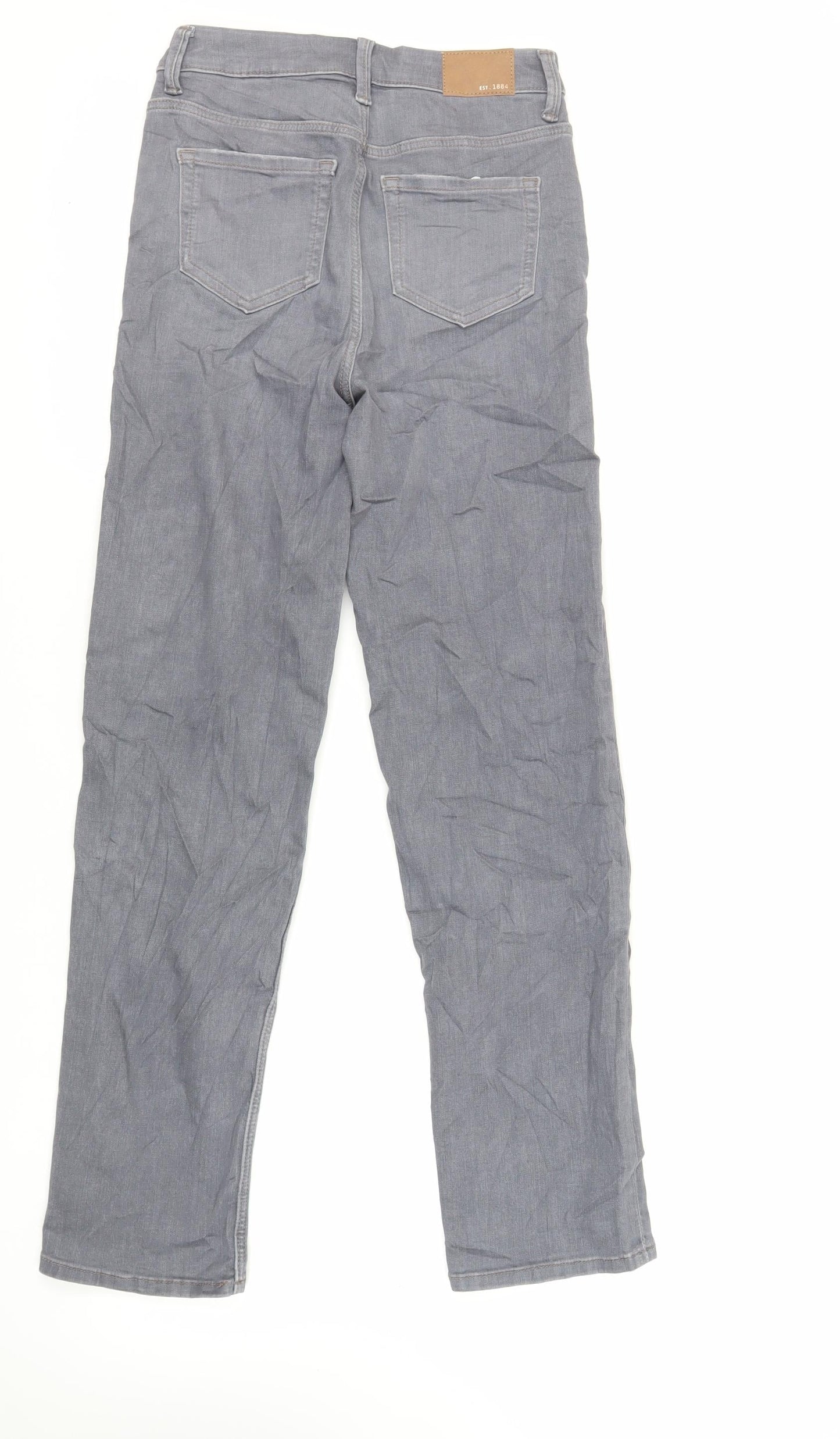 Womens UK Size 8 Marks and Spencer Regular Fit Straight Grey Jeans