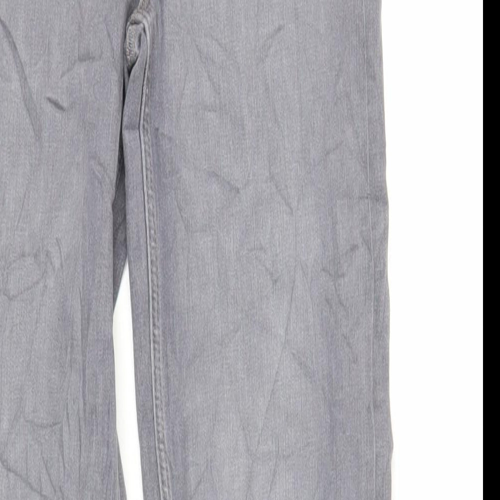 Womens UK Size 8 Marks and Spencer Regular Fit Straight Grey Jeans