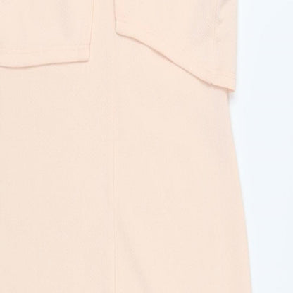 Miss Selfridge Womens Pink Polyester Pencil Dress Size 10 Round Neck Pullover