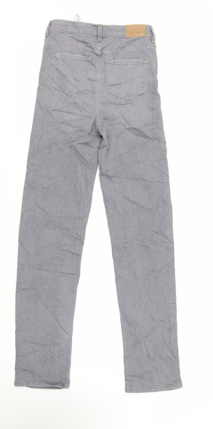 Womens UK Size 8 Marks and Spencer Regular Fit Straight Grey Jeans