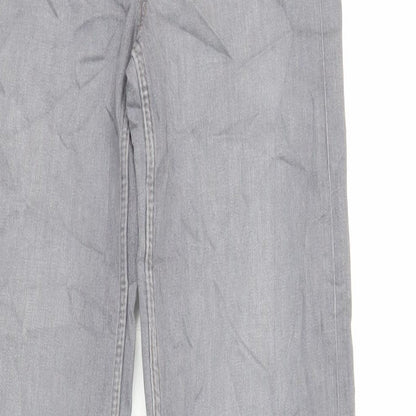 Womens UK Size 8 Marks and Spencer Regular Fit Straight Grey Jeans