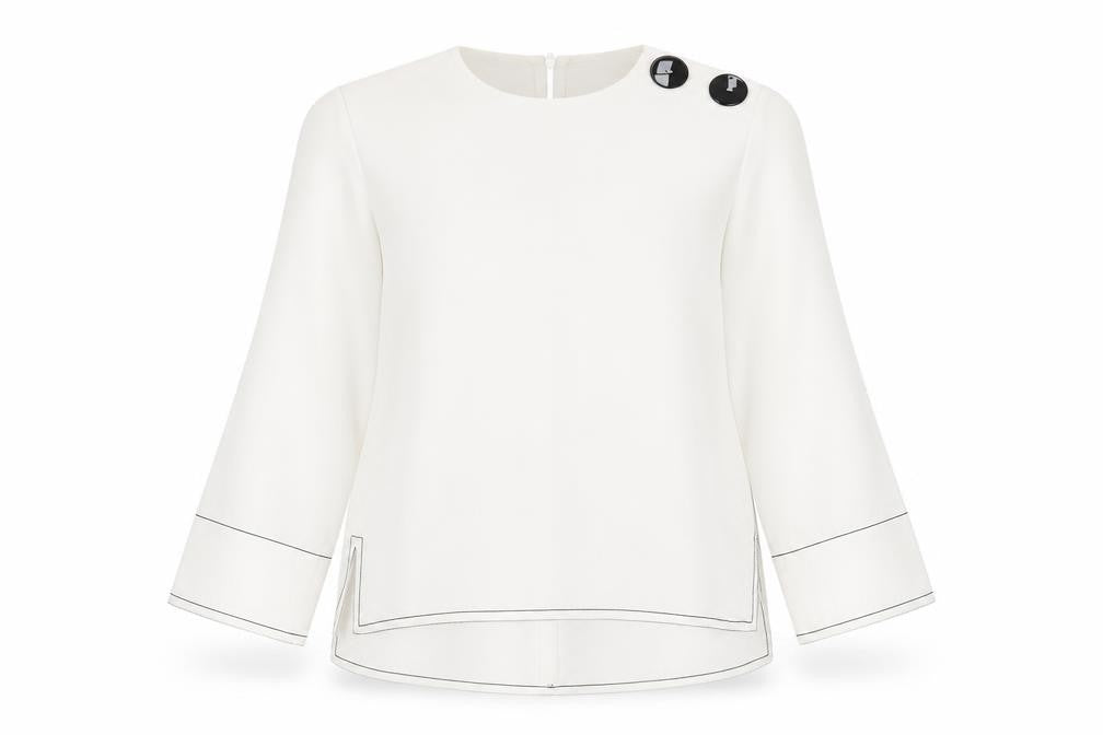 Womens UK Size M Zara White Basic Blouse
