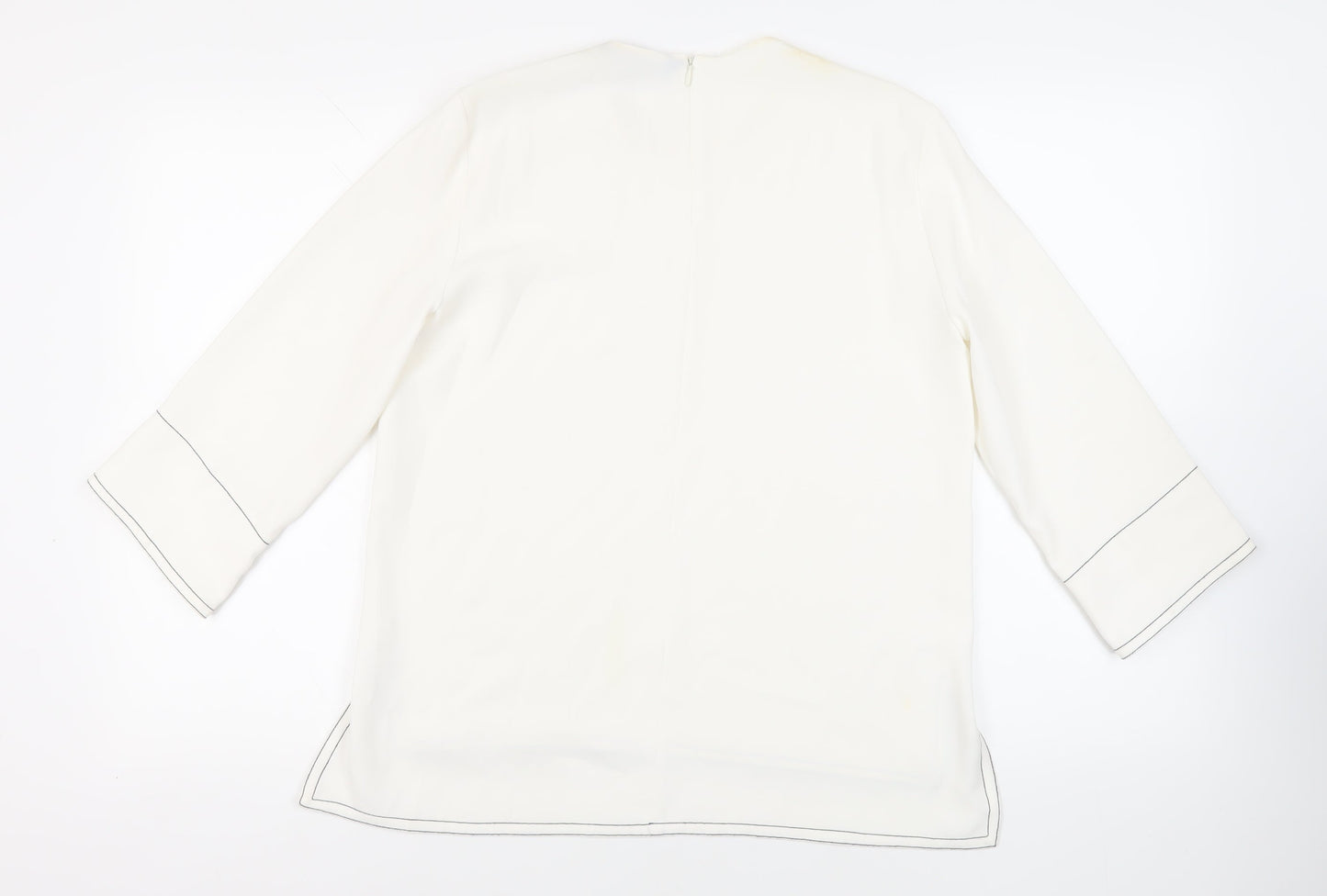 Womens UK Size M Zara White Basic Blouse