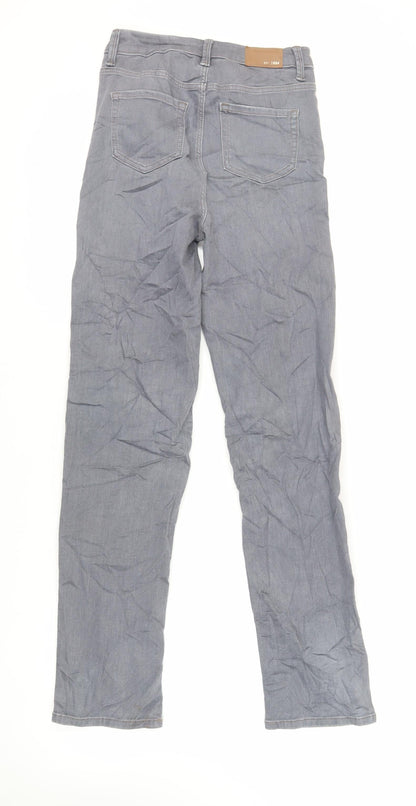 Womens UK Size 8 Marks and Spencer Regular Fit Straight Grey Jeans