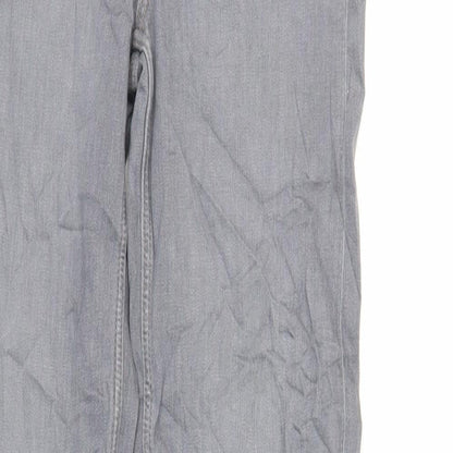 Womens UK Size 8 Marks and Spencer Regular Fit Straight Grey Jeans