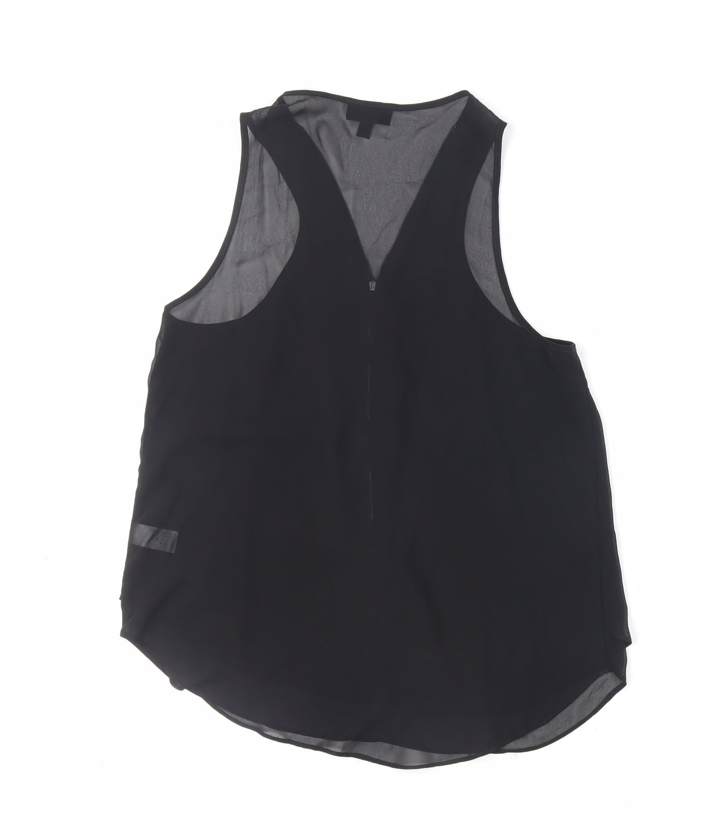 Womens UK Size 12 Topshop Black Basic Tank
