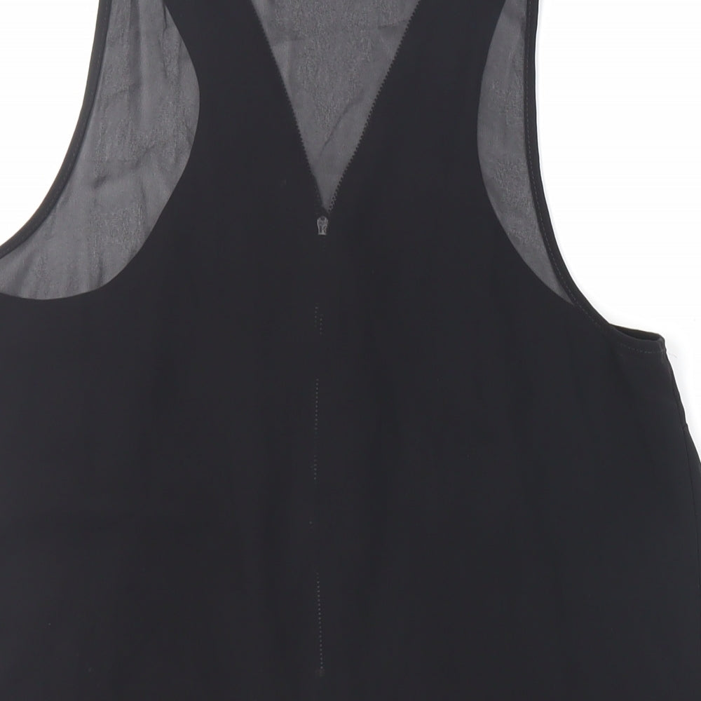 Womens UK Size 12 Topshop Black Basic Tank