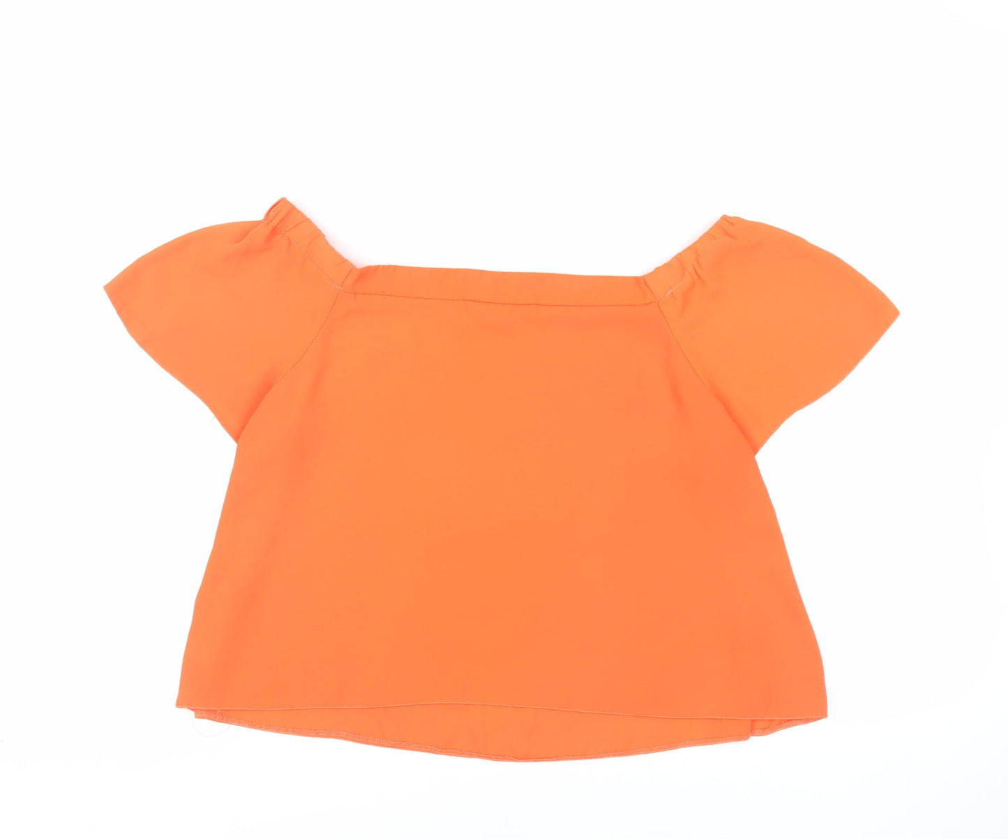 Womens UK Size 14 New Look Orange Basic Blouse