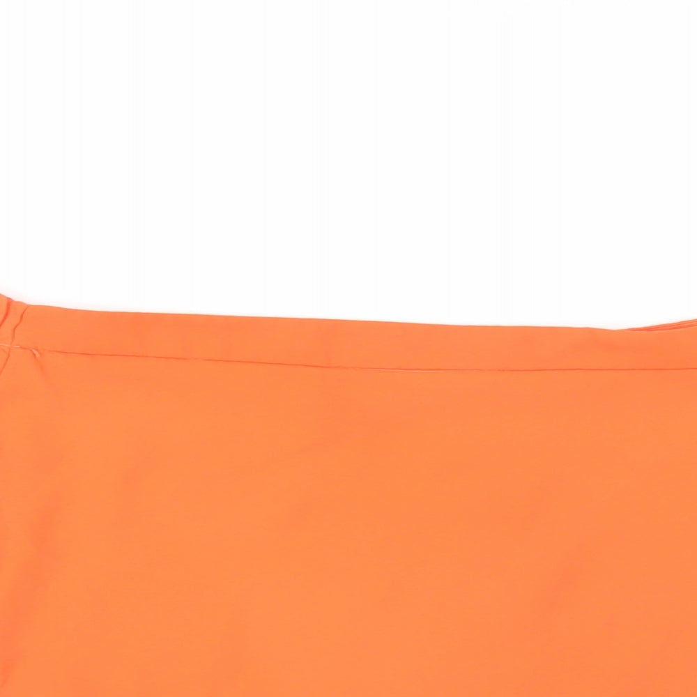 Womens UK Size 14 New Look Orange Basic Blouse