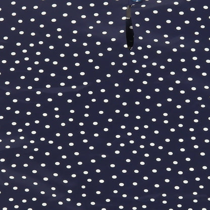 Just Gillian Womens Blue Polka Dot Polyester Basic Blouse Size 2XL Round Neck