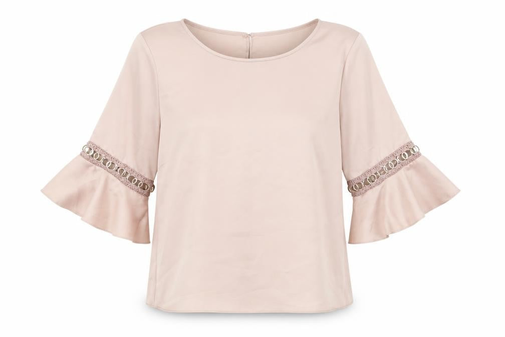 Womens UK Size 10 River Island Pink Basic Blouse