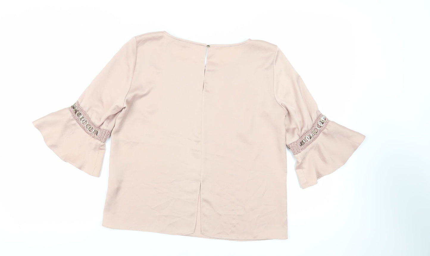 Womens UK Size 10 River Island Pink Basic Blouse
