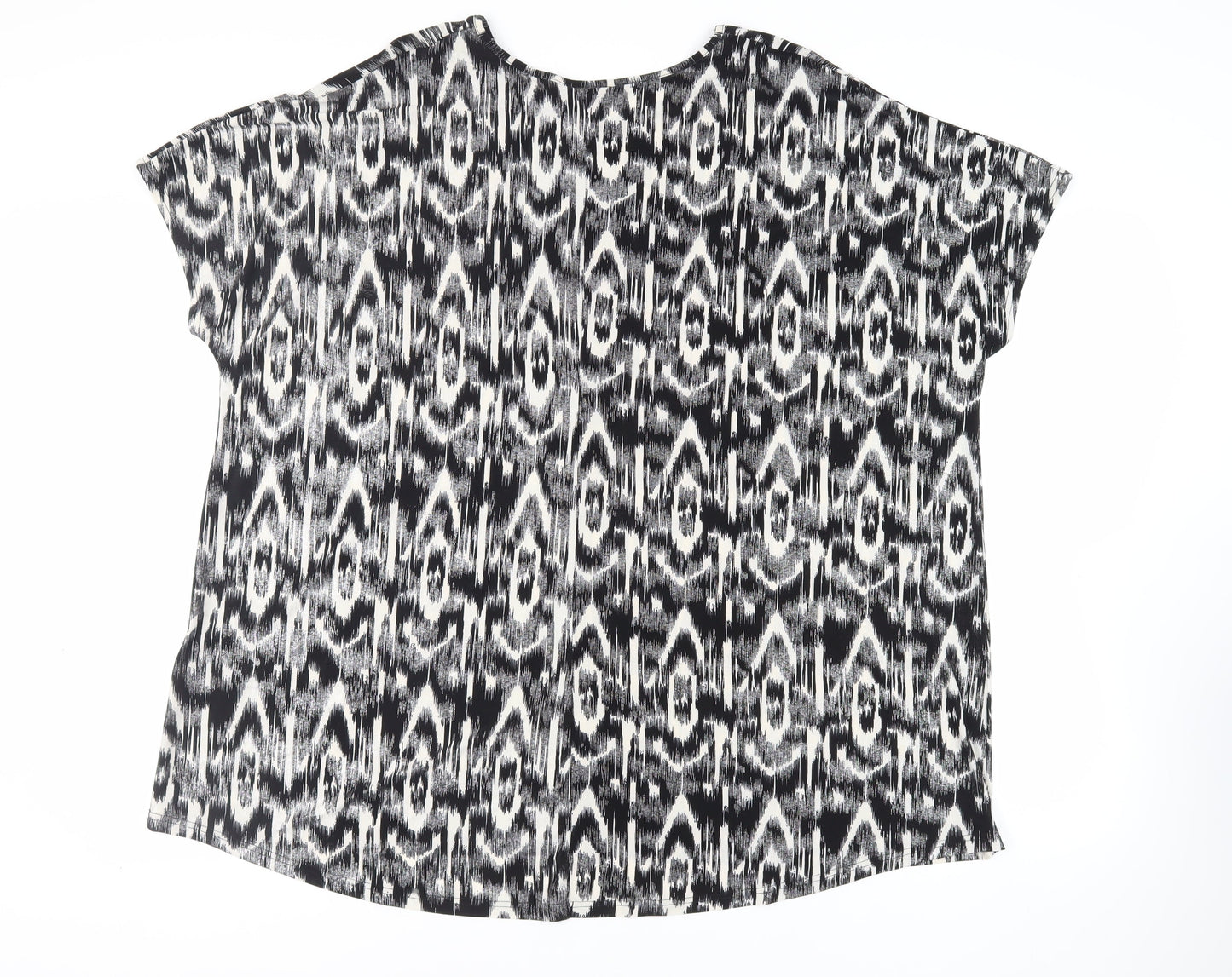 Womens UK Size 22 LOVE YOURS Black Tunic Blouse