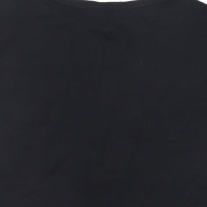 Womens UK Size S New Look Black Basic T-Shirt